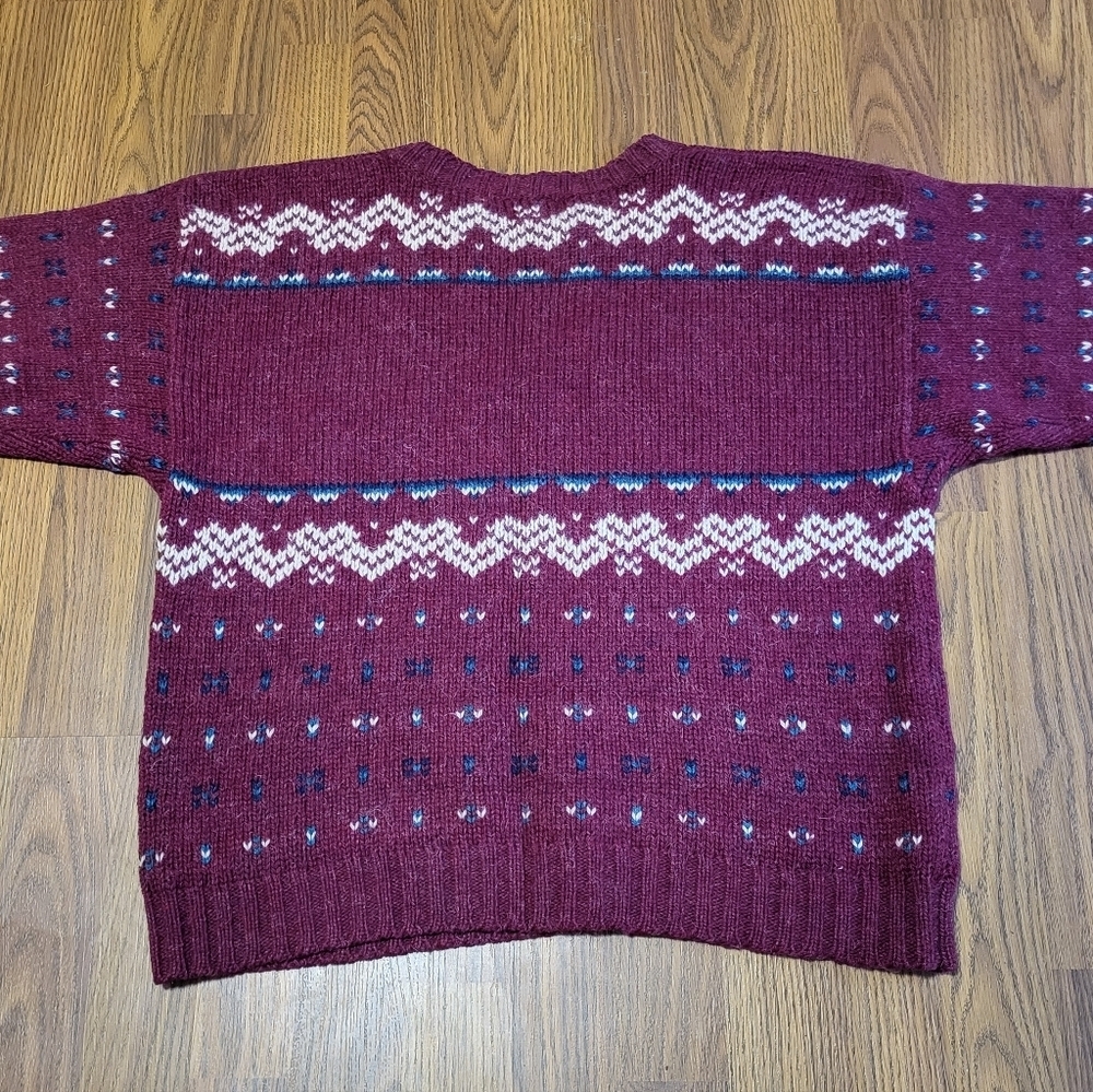 Womens Vintage Woolrich 100% Wool Sweater Large Made in Hong Kong D13 - Picture 6 of 8